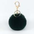 8cm Faux Rabbit Fur Ball Keychain Fur Pompom Key Chains Llaveros Fluffy Fur Pompons Bag Pendant Key Chain Porte Clef Trinkets